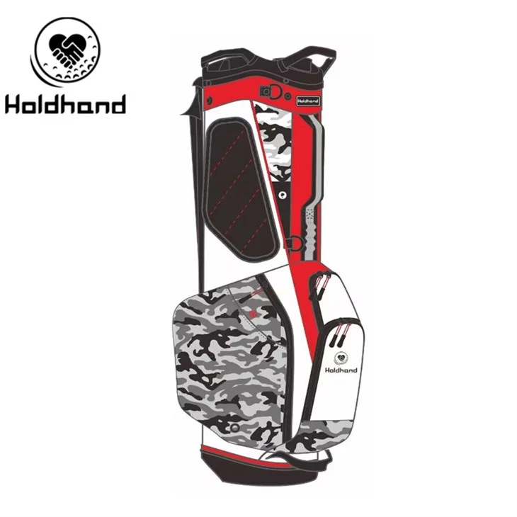 Burðarpoki 7-vega fatahönnun Heildsölu Golfpoki Pu Design Sérsniðin golftöskur Golftöskur frá verksmiðju