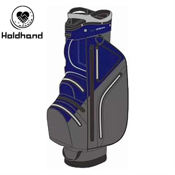 Feather-lite Golf Organizer With 15-tier Club Categorization, Isolated Putter Cubby, Seven Hexagonal Accessory Vaults, Hydro-cool Beverage Case, Posture-perfecting Strap, And Weather-lock Lid.