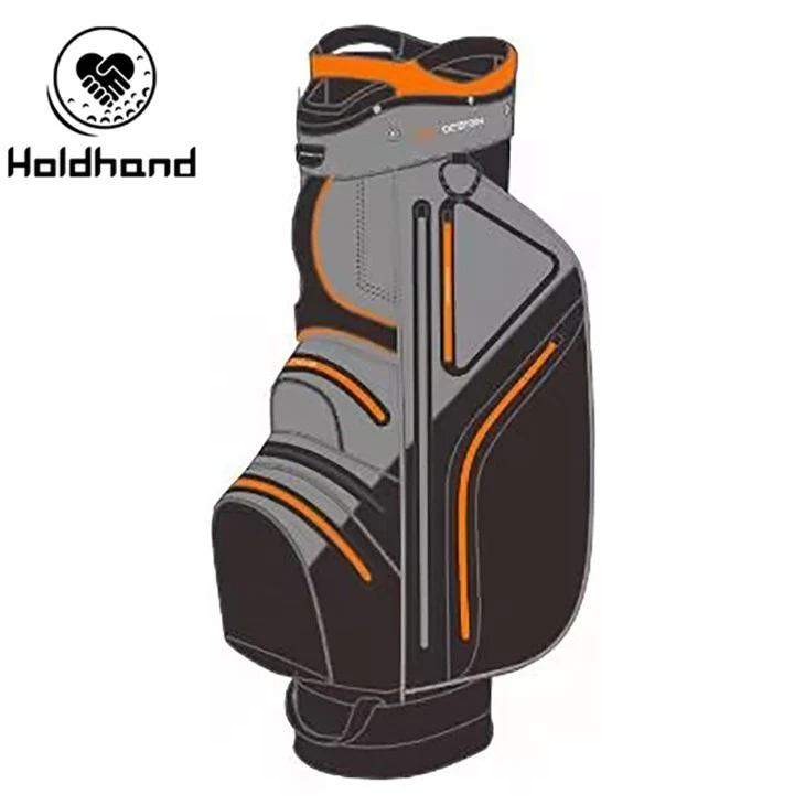 Feather-lite Golf Organizer With 15-tier Club Categorization, Isolated Putter Cubby, Seven Hexagonal Accessory Vaults, Hydro-cool Beverage Case, Posture-perfecting Strap, And Weather-lock Lid.