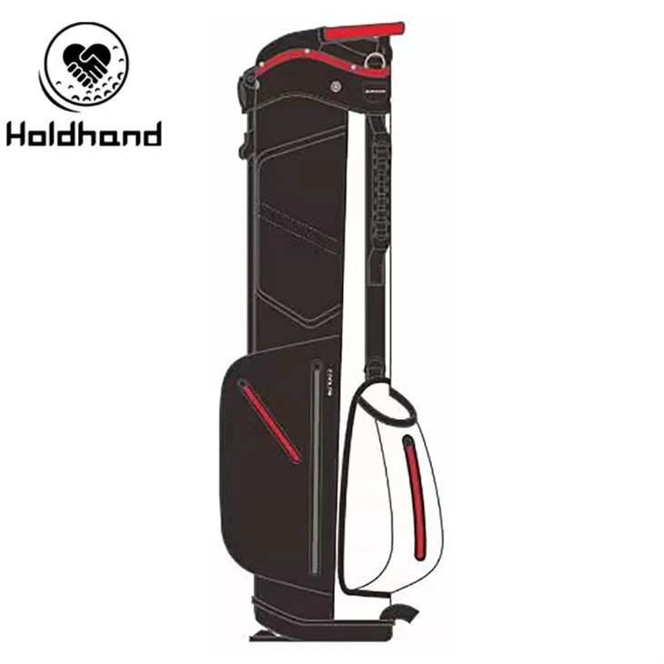 Golfpoki 7-vega fatahönnun Heildsölu Golfpoki Pu Design Sérsniðin golftöskur Golfstandspokar frá verksmiðjunni