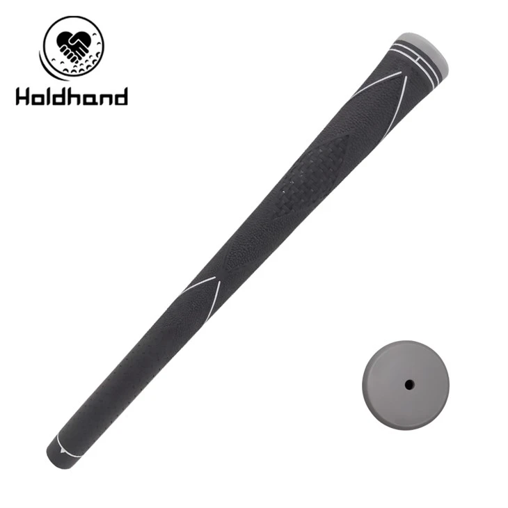 Golf Iron Grip – Svart gúmmí með áþreifanlegri-hálkuhönnun