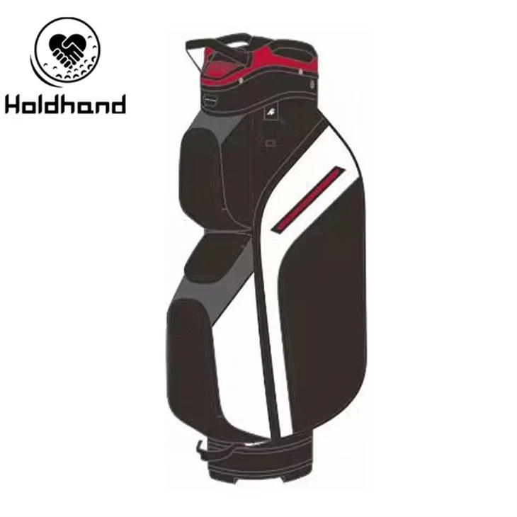 Luxury Edition golftaska með 14-raufaskilum og vatnsheldum efnum beint frá framleiðanda
