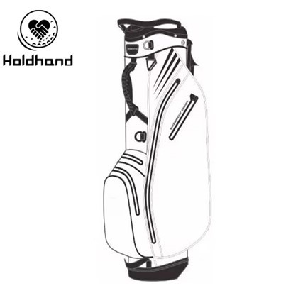 Heildsölu Ódýr Pu leðurhönnun Sérsniðin golftöskur Golfstandspokar frá verksmiðjunni