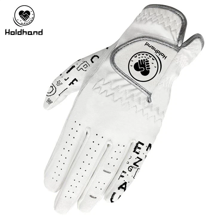 Hot Sales Finger Lettered Golf PU leðurhanskar í bland við sauðfé