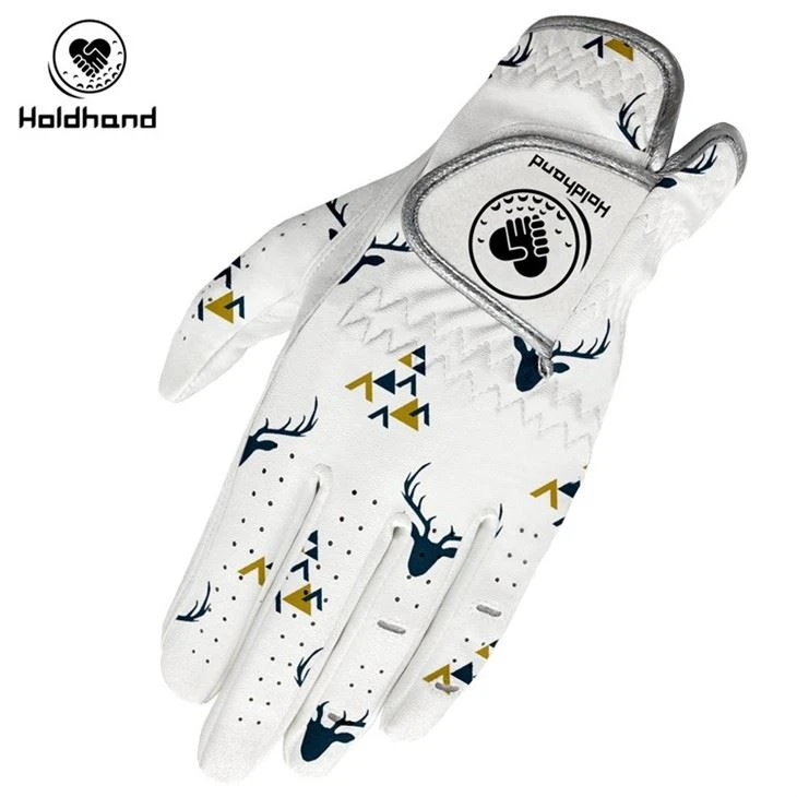OEM Custom Pattern Fashion Design Factory Price PU Cabretta Golf Gloves