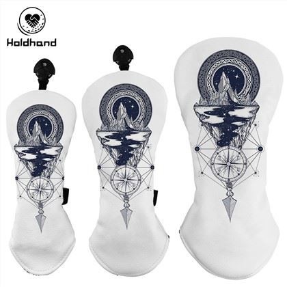 Verksmiðjuverð Hápunktur Gæði PU efni Golf Driver Head Cover Custom Logo OEM