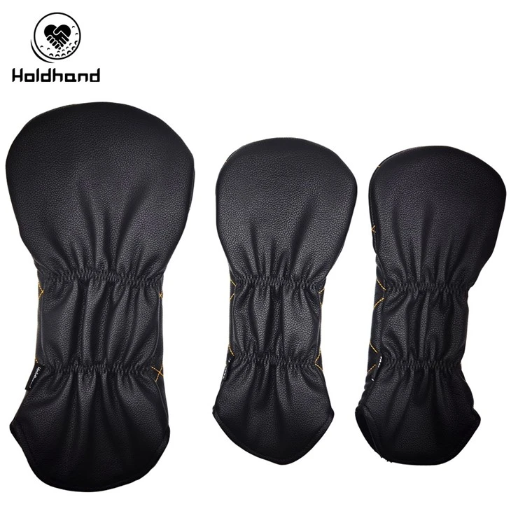 Golf Headcovers Golf Driver Fairway Hybrid Head Cover Golf Blade Mallet Putter Cover Birdie Design Premium Leather Waterproof Driver Fairway(FW) Wood Hybrid(UT) With Number Tags