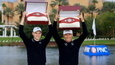 Nei. 5: Bernhard Langer jafntefli PNC Championship sigurmet með syni